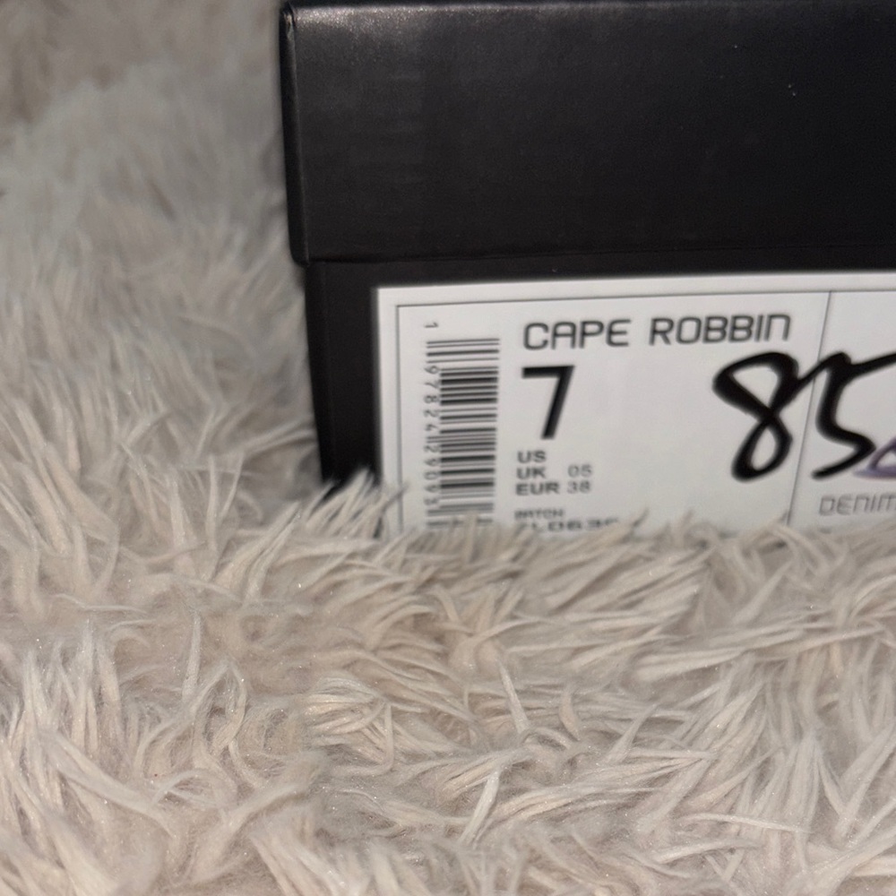 Cape Robbin Denim Blue Strappy Astrid Heels - Picture 6 of 6
